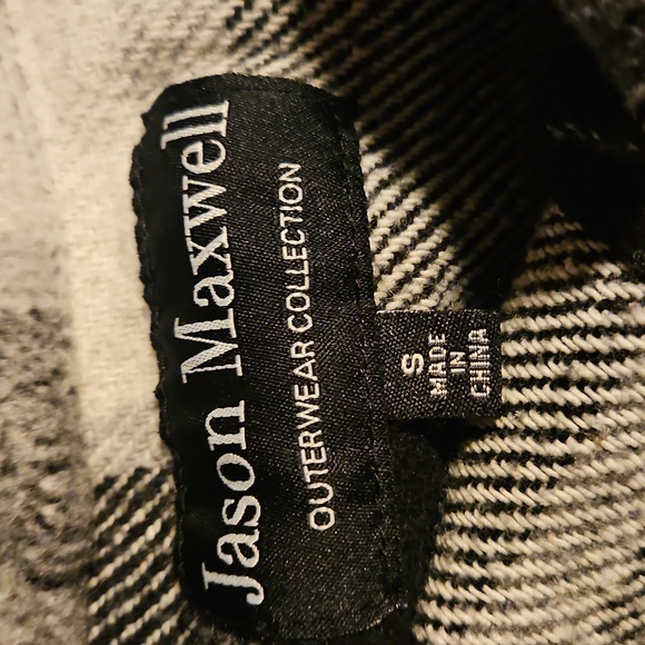 Jason Maxwell Black and White Outerwear/Shacket - Picture 2 of 4